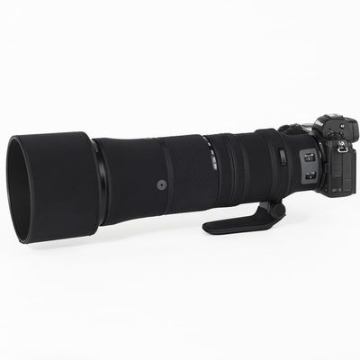 CHASING BIRDS Lens Camouflage Waterproof Coat for Nikon Z 180-600mm f/5.6-6.3 VR Rainproof Lens Protective Cover Version IV (Classic Black, with 2.0X TC)