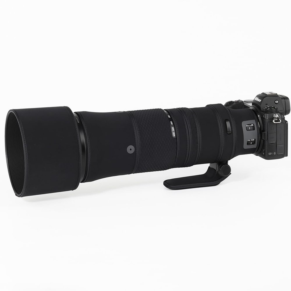 CHASING BIRDS Lens Camouflage Waterproof Coat for Nikon Z 180-600mm f/5.6-6.3 VR Rainproof Lens Protective Cover Version IV (Classic Black, with 2.0X TC)