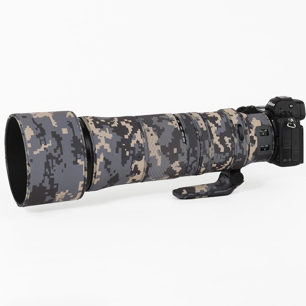 CHASING BIRDS Lens Camouflage Waterproof Coat for Nikon Z 180-600mm f/5.6-6.3 VR Rainproof Lens Protective Cover Version IV (Digital Camouflage)
