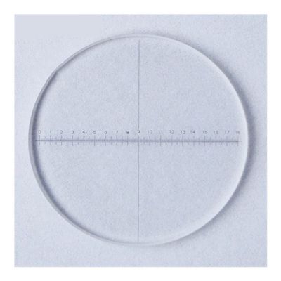 ZTBH Microscope Accessories Kit NO.923 Optical Glass DIV 0.1mm Micrometer Cross Line Eyepiece Graticule for Microscope Microscope Slides (Color : 20mm)