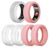 6 Pack Rings Protector Compatible with Oura Ring Gen 4/Oura Gen 3/Ultrahuman Ring Cover, Silicone Rings Cover Working Out Accessories Men Women-3Clear+3Pink-S for 5 6 7 8 9 10 view 1