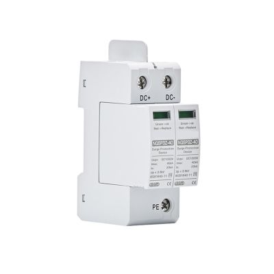 EQBVZZRD Arrester Device Economic Solar Photovoltaic DC SPD Surge Protector 2P 20KA 40KA 250V 500V 1000V High Efficiency Lightning Protection Device (Color : 2P, Size : 20-40KA DC250V)