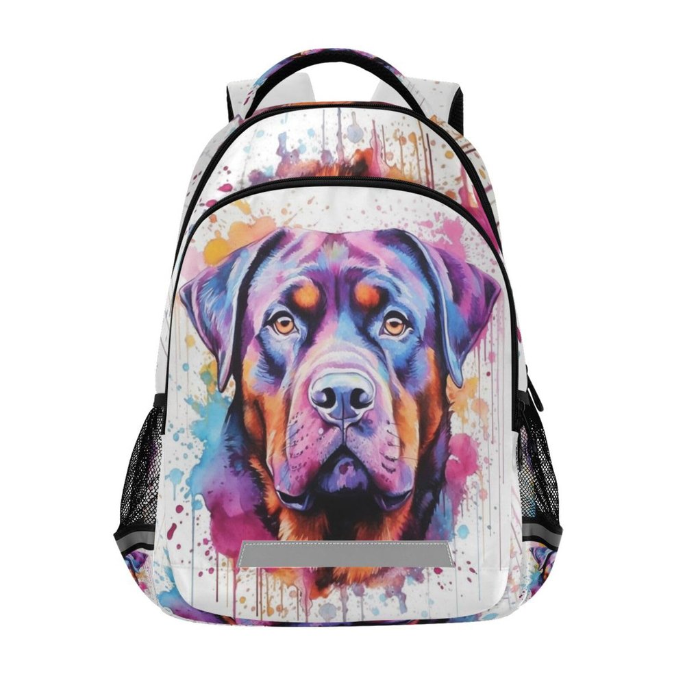 ALAZA Rottweiler Dog Backpacks Travel Laptop Daypack School Book Bag for Men Women Teens Kids