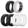 6 Pack Rings Protector Compatible with Oura Ring Gen 4/Oura Gen 3/Ultrahuman Ring Cover, Silicone Rings Cover Working Out Accessories Men Women-3Black+3Clear-S for 5 6 7 8 9 10 view 1