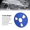 10.5 Inch Empty Takeup Reel, Empty Metal Reel Aluminium Alloy, Universal Opening Machine Part for with 3 Hole Design (Blue) view 2