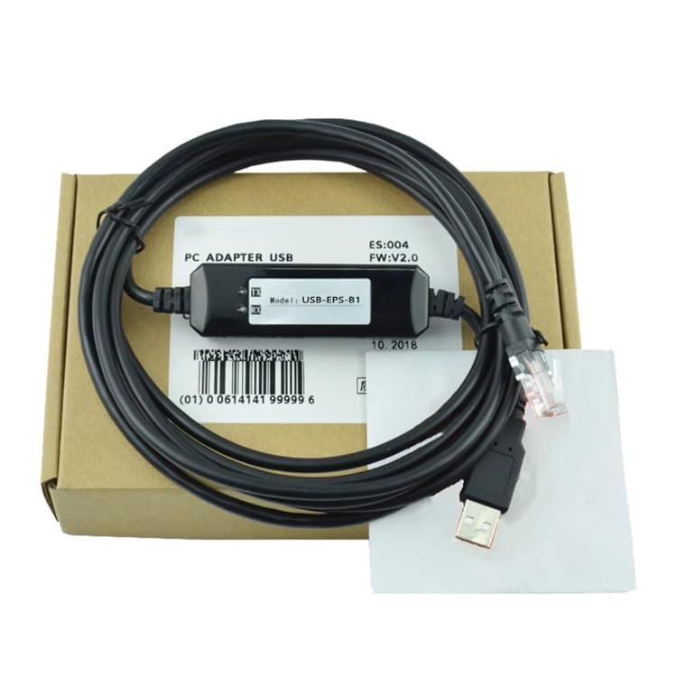 USB-EPS-B1 for EPS-B1 B2 M1 Servo Drive Communication Debugging Download Cable Dual Chip Design Industrial Grade 3 Meters