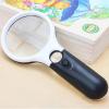 JOEBO Microscope Kit 45X Handheld Reading Magnifying Glass Illuminated Microscope Lens with 3 LED Microscope Lens Adapters (Color : A) view 2