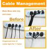 MyyYiTar 12ft Cable Management Sleeve(1/4" Dia.),Self-Wrapping Cord Cover,Braided Mesh Split Loom Tubing Hider for Desk/Wall/Floor Electronics Accessories,Pet-Proof Wire Protector Kit. White view 4