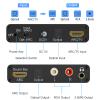 Tendak ARC Audio Extractor, 192KHz Digital to Analog Audio Converter DAC Converter, HDMI ARC or SPDIF/Optical to HDMI, SPDIF/Optical, 3.5mm Jack & Stereo L/R Outputs for TV, DVD and Game Consoles view 2