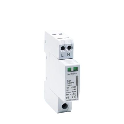 EQBVZZRD Arrester Device AC SPD 2P 20-40KA 275V Lightning Surge Protector Low-Voltage OEM YRSP-A2-2P/T2 Arrester Device House