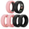 6 Pack Rings Protector Compatible with Oura Ring Gen 4/Oura Gen 3/Ultrahuman Ring Cover, Silicone Rings Cover Working Out Accessories Men Women-3Black+3Pink-S for 5 6 7 8 9 10 view 1