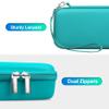 BOVKE Carrying Case for WELLSTG Handheld Game for Kids -Preloaded 220 Retro Video Games, Mini Arcade Electronic Toy for Boys Girls Portable Storage Organizer, Extra Mesh Pocket for SD Card, Turquoise view 4