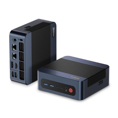 BOSGAME Mini PC M4 AMD Ryzen 7 7840HS, 32GB DDR5 1TB SSD, Win 11 Pro Mini Desktop Computers, Dual 2.5G LAN/USB4/HDMI/DP, WiFi 6/BT 5.2, Gaming & Business Small Form Factor PC