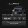 BOSGAME Mini PC M4 AMD Ryzen 7 7840HS, 32GB DDR5 1TB SSD, Win 11 Pro Mini Desktop Computers, Dual 2.5G LAN/USB4/HDMI/DP, WiFi 6/BT 5.2, Gaming & Business Small Form Factor PC view 2