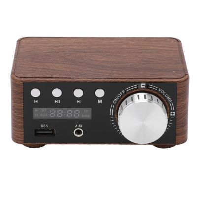 50W+50W Mini Bluetooth 5.0 Power Amplifier,Power Amplifier Stereo HiFi Digital Amp 2 Channel Stereo Hi-Fi Digital Audio Receiver with 9-24V Power Supply,2 Channel with USB