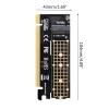 Acahhotxx M.2 NVME PCIE to M.2 Adapter NVME SSD M.2 PCIE X16 Expansion Card Computer Adapter Interfaces M.2 to PCIE Adapter M.2 Nvme to Pcie X16 Extender Adapter view 3