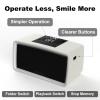 Healvaluefit Simple Music Player for Elderly, Easy Audiobook Player with 32GB TF Card & Card Reader for Dementia, Alzheimers, Visually Impaired, Low Vision Patients, Wired - GrayishWhite view 2