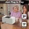 Healvaluefit Simple Music Player for Elderly, Easy Audiobook Player with 32GB TF Card & Card Reader for Dementia, Alzheimers, Visually Impaired, Low Vision Patients, Wired - GrayishWhite view 3