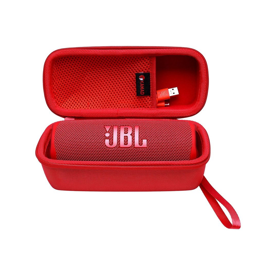 XANAD Hard Case Compatible with JBL FLIP 7/6/5/4 or FLIP Essential or Sono Roam 2/1 Waterproof Portable Speaker- Travel Carrying Storage Protective BagRed