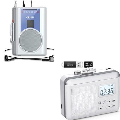 Cassette Recorder Player 318 & Portable Cassette Player Recorder Converter 381