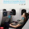 Airplane Bluetooth Adapter for AirPods Headphones, Bluetooth Transmitter for TV/PC/Gym, 3.5mm Audio Receiver for Home Stereo/Old Speaker/Car Handsfree Call, KAIY Wireless Transmitter Receiver 2 in 1 view 2