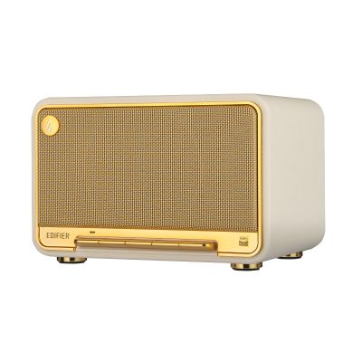 Edifier D32 Tabletop Wireless Speaker, Hi-Res Audio, LDAC, AAC, ALAC, Bluetooth V5.3, 60W (RMS), 2.1 Acoustic Architecture, Full Digital Signal Process, 11h Playtime, APP Control, White