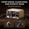 Edifier D32 Tabletop Wireless Speaker, Hi-Res Audio, LDAC, AAC, ALAC, Bluetooth V5.3, 60W (RMS), 2.1 Acoustic Architecture, Full Digital Signal Process, 11h Playtime, APP Control, White view 3