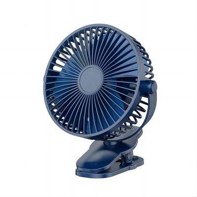 ANYPOWK Compact Clip on Fan, 6 Inches - Rechargeable Fan for Outdoor, Car Seat, Gym - Blue