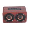 Retro Bluetooth Speaker, Portable Wood Speaker Subwoofer with USB Charging Voice Call Speaker for Cafes, Restaurants, Music Lovers for TV, Projector, Record Player view 1