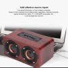Retro Bluetooth Speaker, Portable Wood Speaker Subwoofer with USB Charging Voice Call Speaker for Cafes, Restaurants, Music Lovers for TV, Projector, Record Player view 2