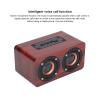 Retro Bluetooth Speaker, Portable Wood Speaker Subwoofer with USB Charging Voice Call Speaker for Cafes, Restaurants, Music Lovers for TV, Projector, Record Player view 3