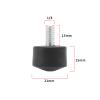 LT Easiyl 3PCS Anti-Slip Rubber Tripod Foot Spikes Compatible with 1/4 Inch Thread Size Monopod Camera Rubber Legs Feet Replacement Parts Black view 4