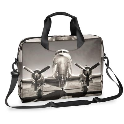 Airplanes Laptop Bag 15.6 Inch Laptop Sleeve Case for Men Women Waterproof Briefcase Messenger Bag 16 Inch Computer Shoulder Bag with Handle for Travel Work