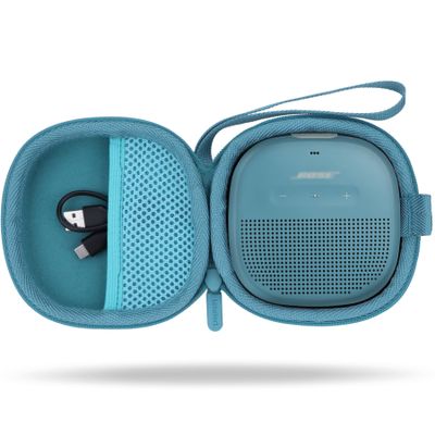 Lebakort Storage Case Compatible with Bose SoundLink Micro Speaker (Light Blue Case)
