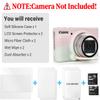 VOVMOEYA SX740 Camera Case Accessories Set[with 2 LCD tempered films],Silicone Protective Case Compatible with Canon PowerShot SX730 SX740 HS Digital Camera - Green Pink Mix view 2