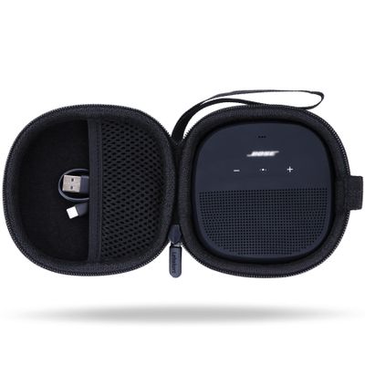 Lebakort Storage Case Compatible with Bose SoundLink Micro Speaker (Black Case)