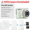 VOVMOEYA SX740 Camera Case Accessories Set[with 2 LCD tempered films],Silicone Protective Case Compatible with Canon PowerShot SX730 SX740 HS Digital Camera - Jelly Green view 2