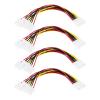 Create idea 4pcs Molex Chassis Power Cord 4 Pin 1 Male to 3 Female Molex Cable 19cm Host Molex Adapter Cable for IDE Hard Disk Computer view 1