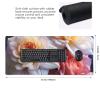 NONHAI Large Gaming Mousepad with Non-Slip Rubber Base Extended Laptop Desk Pad 35.5x16 inch Long Computer Keyboard MouseMat Pretty Flowers Mousepad for Home Office Work view 2