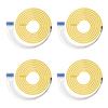 4PACK 1.5m (5ft) LC-UPC 6 Strand Single Mode 9/125 Fiber Optic Pigtail, Color-Coded OS1/OS2 Cable with Ceramic Ferrule for Fusion Splicing, Ideal for OLT, ONU, Servers, Telecom and Netwrok Equipment view 1