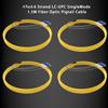 4PACK 1.5m (5ft) LC-UPC 6 Strand Single Mode 9/125 Fiber Optic Pigtail, Color-Coded OS1/OS2 Cable with Ceramic Ferrule for Fusion Splicing, Ideal for OLT, ONU, Servers, Telecom and Netwrok Equipment view 2
