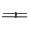 BGNing 25cm Carbon Fiber Tube Rod w 15mm Rod Clamp Compatible with Rig Rail Clamp System Follow Focus DSLR Cameras Telephoto Lens Support (2 in 1) view 1