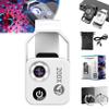 Nanozoom 200x Magnification Zoom, Nanozoom High-Tech Clip-On Lens Turns Any Smartphone Into A Pro-Microscope, Phone Microscope with CPL Lens/LED Light, 200x Pocket Microscope Camera (White) view 1