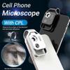 Nanozoom 200x Magnification Zoom, Nanozoom High-Tech Clip-On Lens Turns Any Smartphone Into A Pro-Microscope, Phone Microscope with CPL Lens/LED Light, 200x Pocket Microscope Camera (White) view 2
