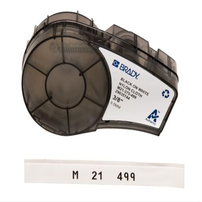 Brady Authentic (M21-500-595-WT) All-Weather Vinyl Label & Authentic (M21-750-499) Multi-Purpose Nylon Label & Authentic (M21-375-499) Multi-Purpose Nylon Label for General ID, Wire Mark