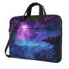 Laptop Bag 13-15.6 inch Laptop Shoulder Bag for Men Women Purple Starry Sky Computer Bag Messenger Bag for Work view 1