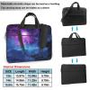 Laptop Bag 13-15.6 inch Laptop Shoulder Bag for Men Women Purple Starry Sky Computer Bag Messenger Bag for Work view 3