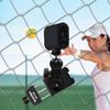 C08 Aluminum Baseball Fence Mount Compatible for GoPro Mevo Start Fence Clamp for DJI Action/Insta360 Smartphone Fence Holder Game Changer Mounting Kit for Picklebal Tennis Football Recording view 4