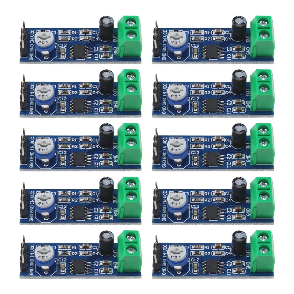 Be In Your Mind 10PCS LM386 Audio Amplifier Module LM386 Audio Enhanced Module 41x14mm 200 Gain LM386 Amplifier Module Compatible with Ek1236 L1P8