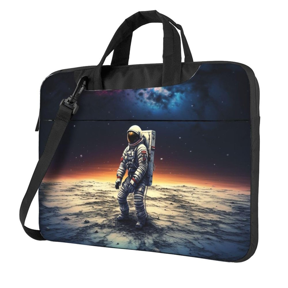 BTCOWZRV Laptop Bag 13-15.6 inch Laptop Shoulder Bag for Men Women Lost Alone Astronaut Computer Bag Messenger Bag for Work